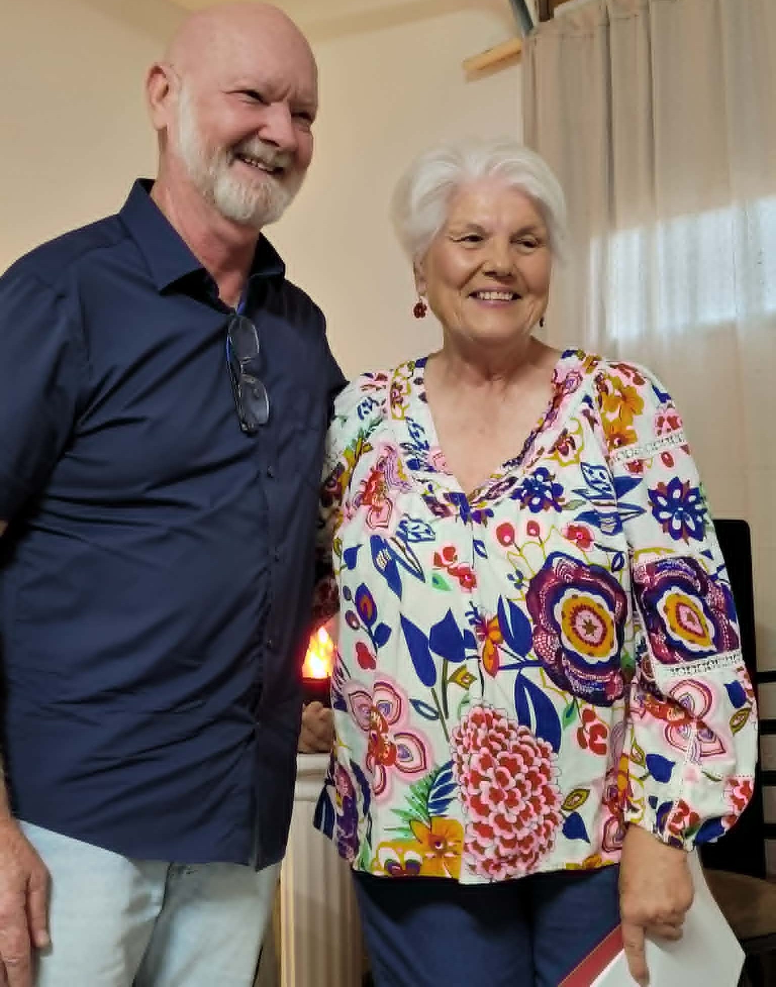 Dan Taylor presents Virginia Gorney with her Completion Certificate